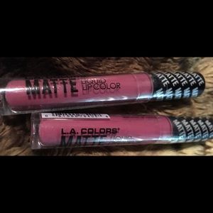 Matte Liquid Lip Color Lot of 2 L.A. Colors Sealed